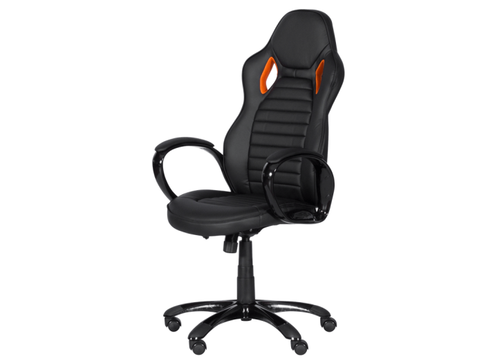 Офис стол Carmen 7502 (черно-оранжев)